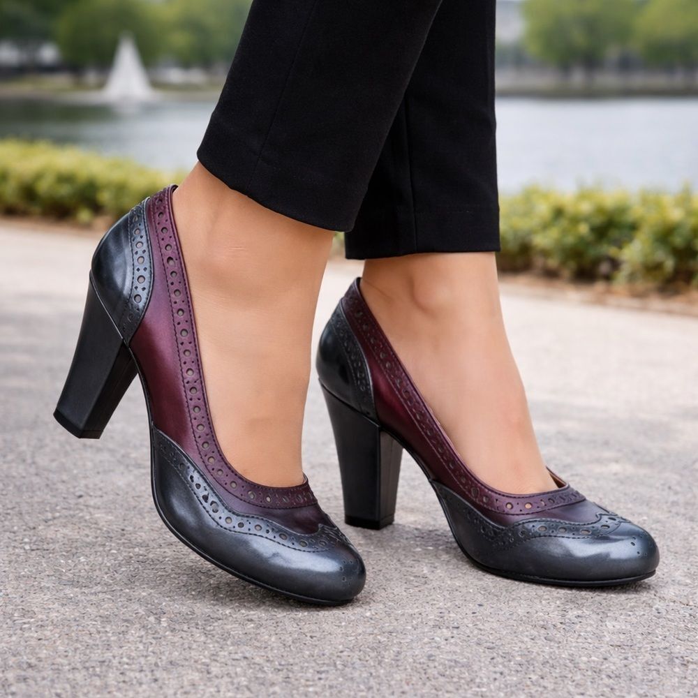 David Dixon Collection Leather Heels – Made in Italy Size 35